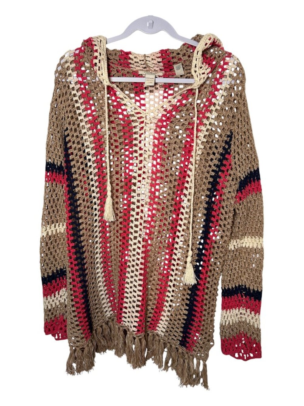 Scotch & Soda Baja Hoodie Festival Poncho Multicolor M